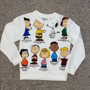 White Peanuts Character Sweatshirt